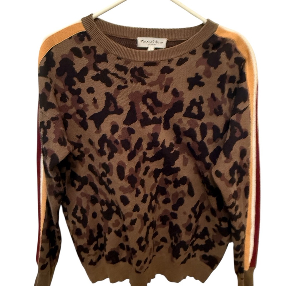 Michael Stars camouflage stripe sweater Medium